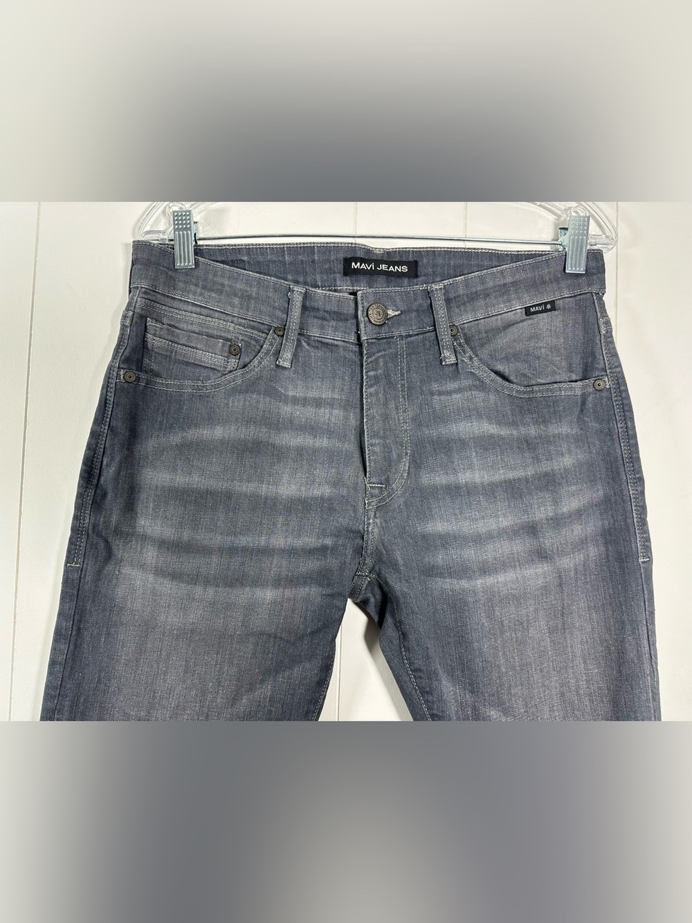 Mavi Jake Slim Leg Jeans Men’s Dark Gray Denim Size 31/30 Stretch - Picture 2 of 14